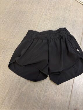 lululemon athletica Black Women's Athletic Lined Running Shorts